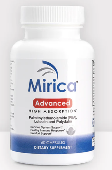 Mirica® Advanced - Enhanced Absorption Formula - Palmitoylethanolamide (PEA) and Luteolin - 60 Capsules